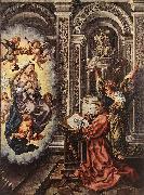 GOSSAERT, Jan (Mabuse) St Luke Painting the Madonna sdg painting
